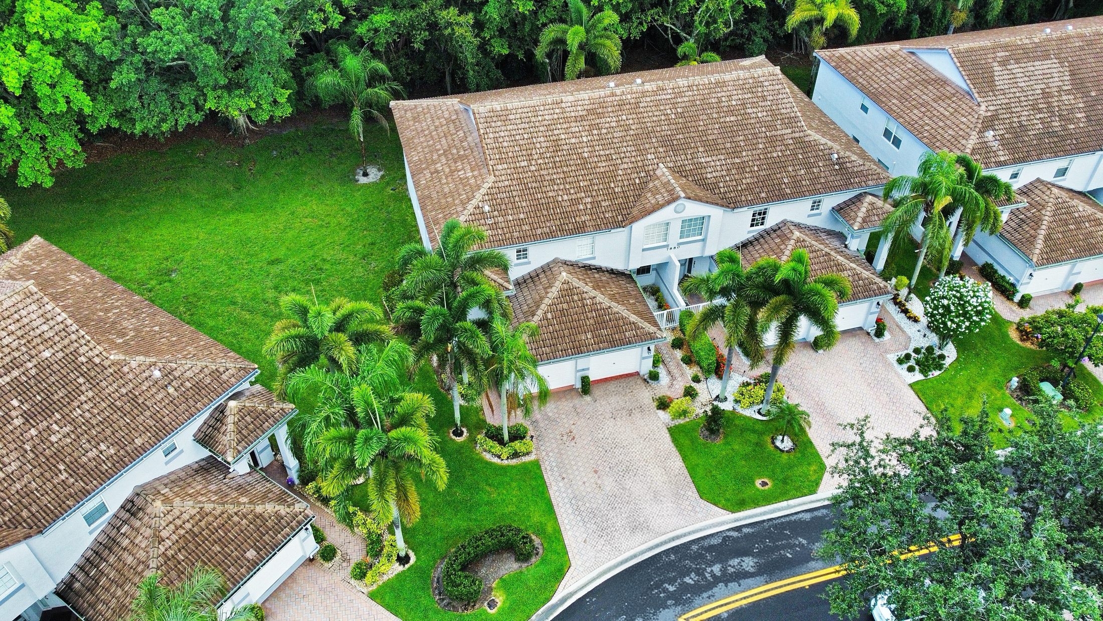 Grove Village community aerial rooftop view